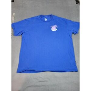 Nike Basketball Shirt Mens XL Blue‎ Loose Fit Lightweight No Fly Zone Graphic